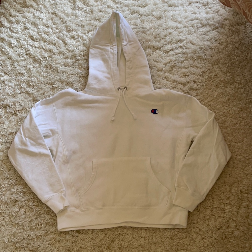 White champion hoodie